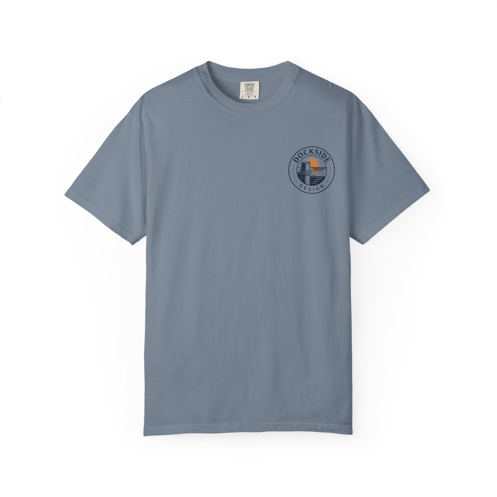 Dockside Sunset T-Shirt — Lake Life Boat & Dock Graphic