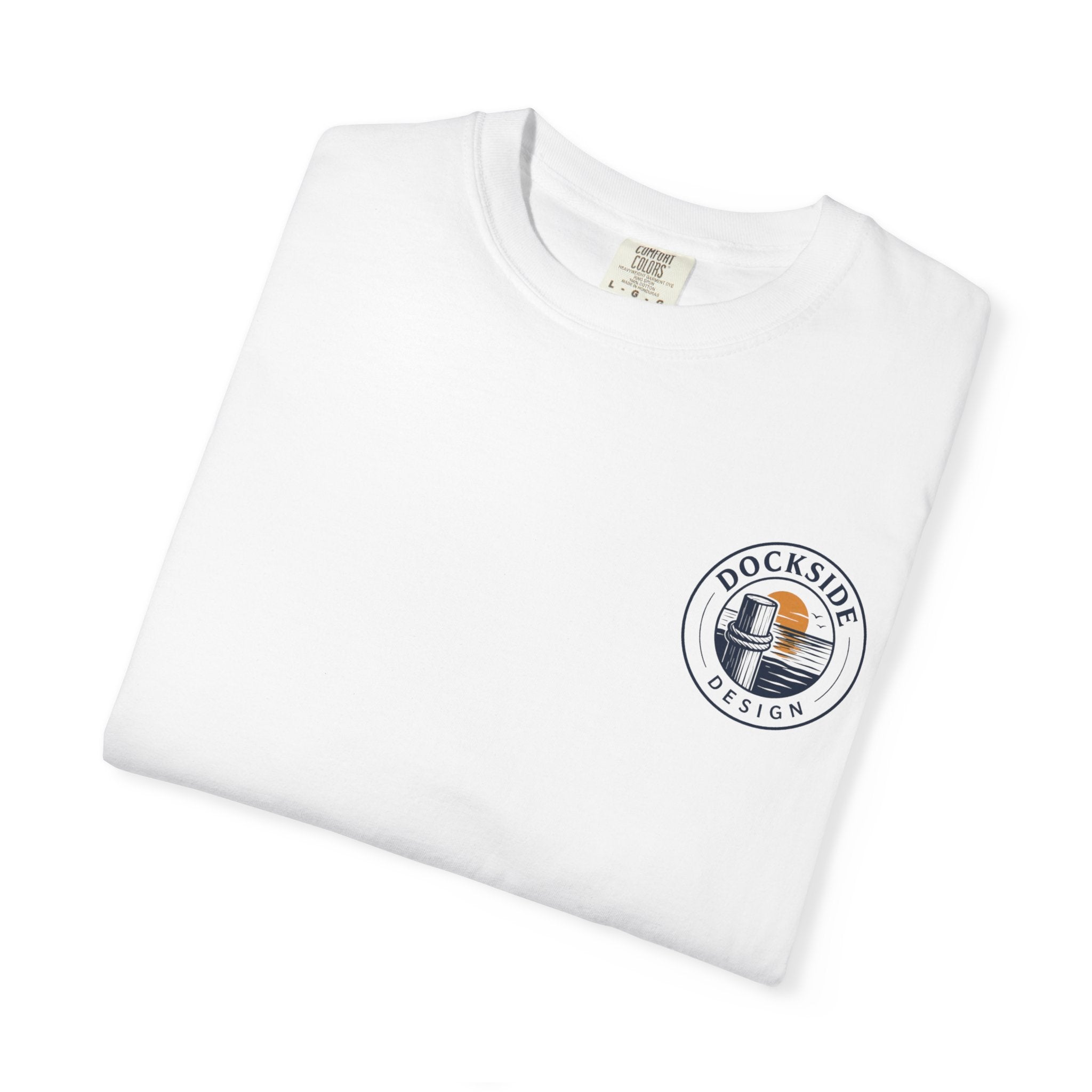 Dockside Sunset T-Shirt — Lake Life Boat & Dock Graphic