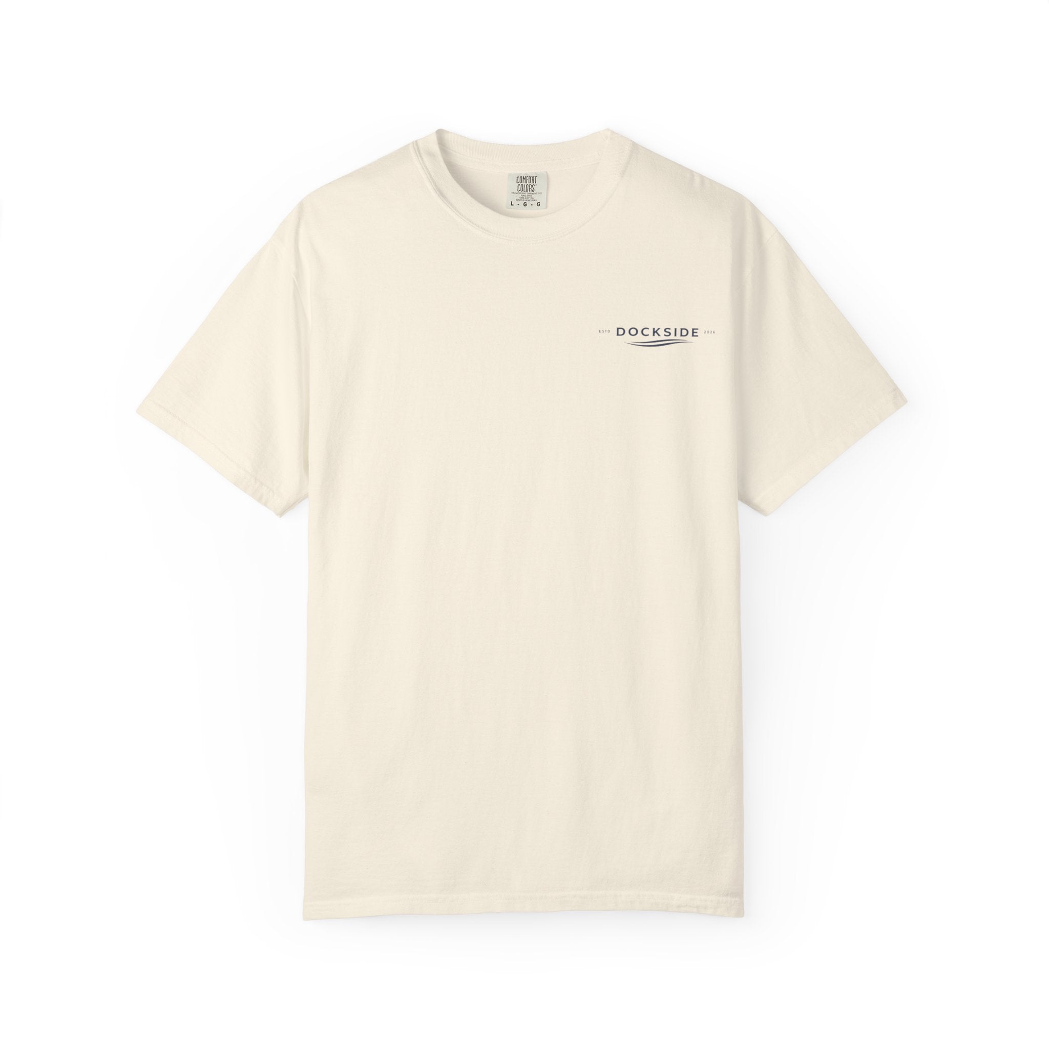 Dockside Beach Tee - Palm Tree & Ocean Graphic